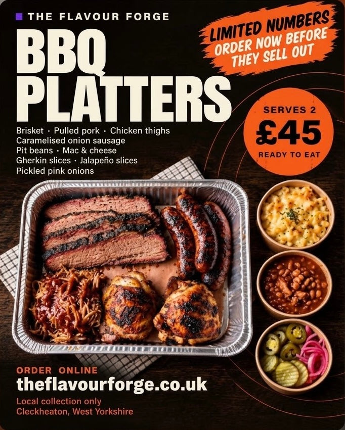 October 31st 6PM BBQ Platters - Local Pickup Only