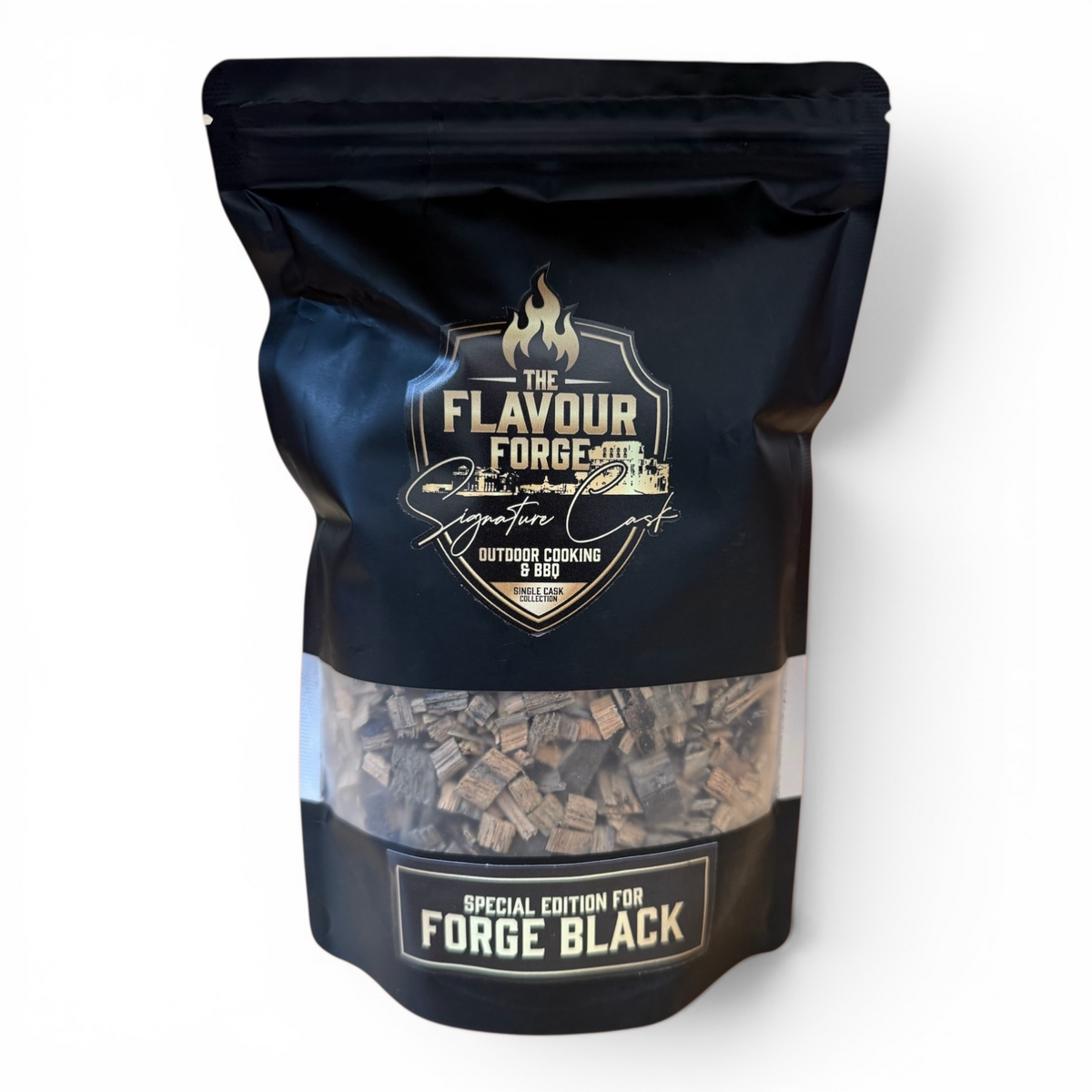 Signature Cask Forge Black Islay whisky smoking chips 250g bag