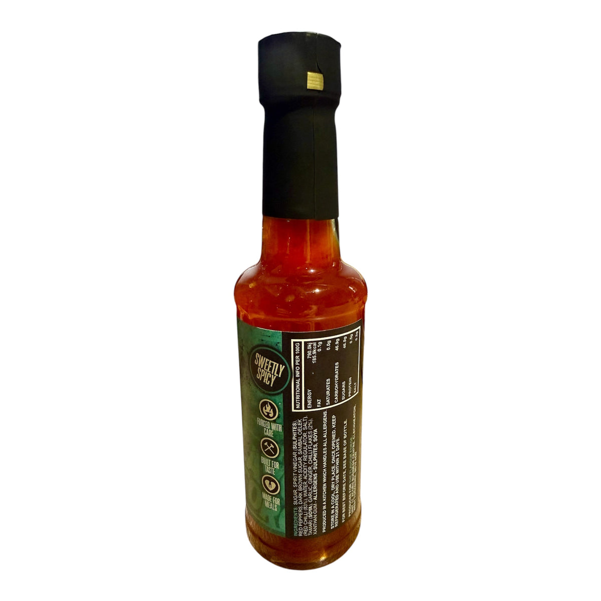 Sweet Chilli sauce 150ml bottle – ingredients label
