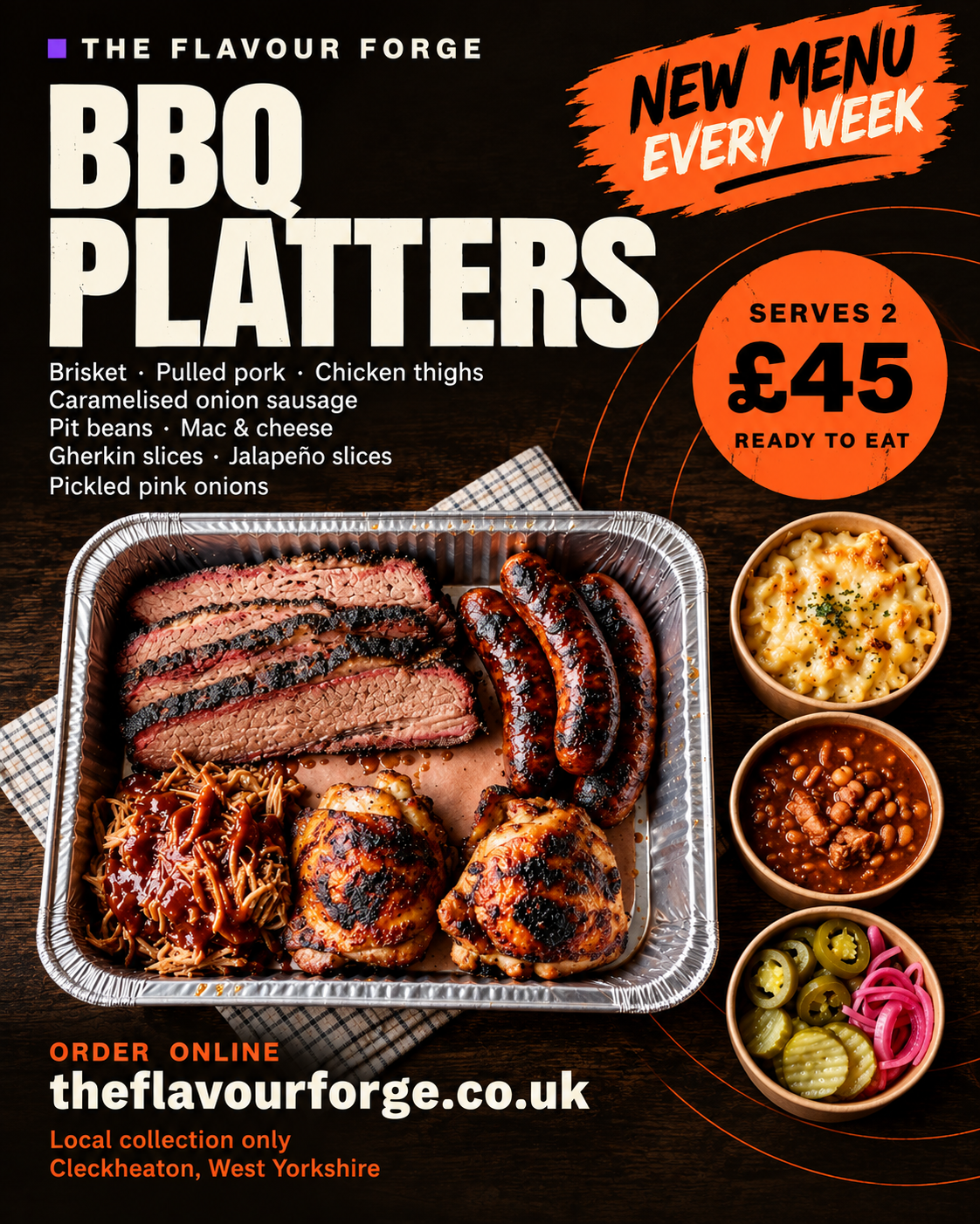 October 24th 6PM BBQ Platters - Local Pickup Only
